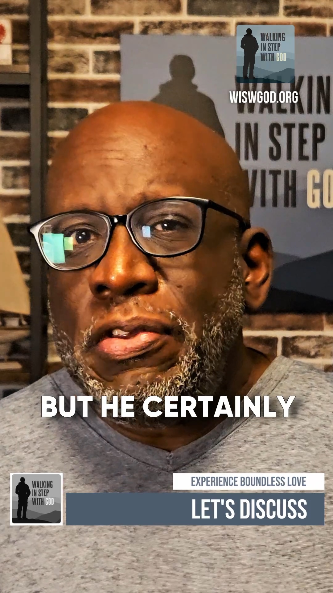 Steve McDonald in a Walking in Step With God video reel — Experience Boundless Love